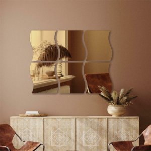 Intesi Lustrzane dekoracje Fala 12 elementów 4