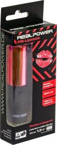 Powerbank Realpower PB-2500 Lipstick 2500 mAh Czarno-czerwony 5