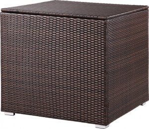 Skrzynia ogrodowa WideShop RATANOWY KUFER SKRZYNIA KOSZ POLLYRATTAN BRĄZOWY 5