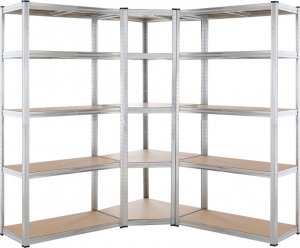 WideShop METALOWY REGAŁ MAGAZYNOWY DO GARAŻU NAROŻNY 10