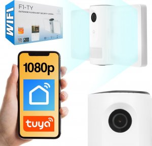 Kamera IP Arenti Lampa zewnętrzna LED z kamerą WiFi Tuya Laxihub F1-TY 1