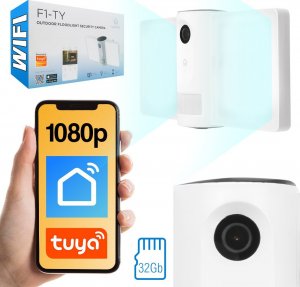 Kamera IP Arenti Smart kamera WiFi Laxihub F1-TY Tuya z lampą + karta 32gb 1