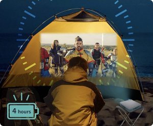 Projektor EZCast Projektor przenośny, bezprzewodowy DLP z bateria EZCast Beam J4a 15