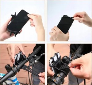 Floveme Uchwyt rowerowy Floveme uniwersalny czarny 5