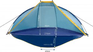 Utendors Namiot plażowy Utendors 190384-UT-BT z zamknięciem 14