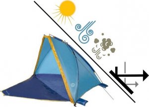 Utendors Namiot plażowy Utendors 190384-UT-BT z zamknięciem 3