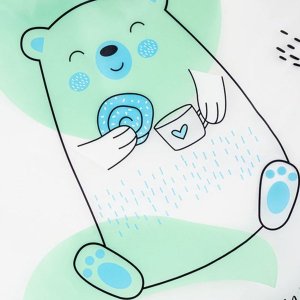 Akuku Akuku A0518 śliniak z rękawkiem Miś z pianki EVA 2