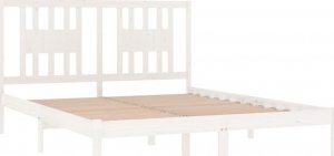 vidaXL vidaXL Rama łóżka, biała, lite drewno sosnowe, 140x200 cm 4