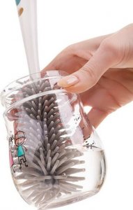 Akuku Szczotka silikonowa z podstawką A0511 6