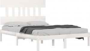 vidaXL vidaXL Rama łóżka, biała, lite drewno, 160 x 200 cm 3
