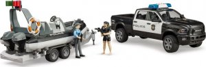 Bruder Bruder 02507 Dodge Policyjny z łodzią figurki 2