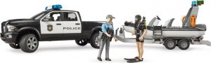 Bruder Bruder 02507 Dodge Policyjny z łodzią figurki 4