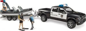 Bruder Bruder 02507 Dodge Policyjny z łodzią figurki 5