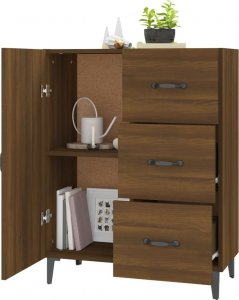 vidaXL Szafka, brązowy dąb, 69,5x34x90 cm 4