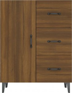 vidaXL Szafka, brązowy dąb, 69,5x34x90 cm 5