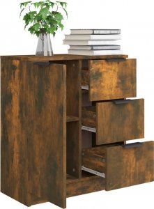 vidaXL Szafka, przydymiony dąb, 60x30x70 cm 7