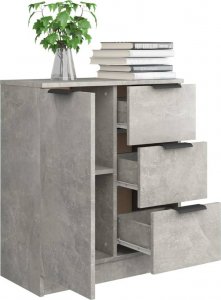 vidaXL Szafka, szarość betonu, 60x30x70 cm 7