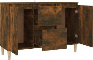 vidaXL Szafka, przydymiony dąb, 103,5x35x70 cm 5