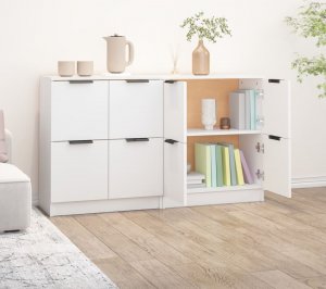 vidaXL vidaXL Komody, 2 szt., białe, 60x30x70 cm, materiał drewnopochodny 5