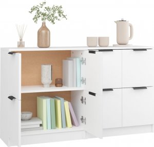 vidaXL vidaXL Komody, 2 szt., białe, 60x30x70 cm, materiał drewnopochodny 6