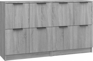 vidaXL Komody, 2 szt., szary dąb sonoma, 60x30x70 cm 2