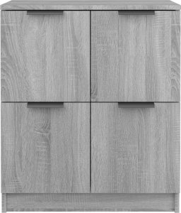 vidaXL Komody, 2 szt., szary dąb sonoma, 60x30x70 cm 4