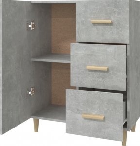 vidaXL vidaXL Szafka, szarość betonu, 69,5x34x90 cm, materiał drewnopochodny 7