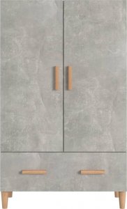 vidaXL vidaXL Szafka, szarość betonu, 70x31x115 cm, materiał drewnopochodny 3