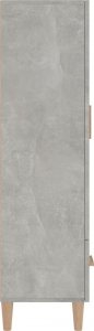 vidaXL vidaXL Szafka, szarość betonu, 70x31x115 cm, materiał drewnopochodny 5