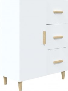 vidaXL vidaXL Szafka, biała, 69,5x34x90 cm, materiał drewnopochodny 2