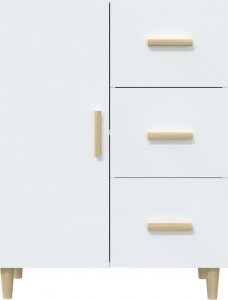 vidaXL vidaXL Szafka, biała, 69,5x34x90 cm, materiał drewnopochodny 5