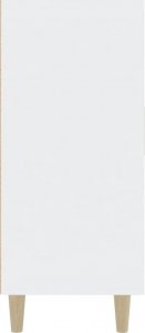 vidaXL Szafka, biała, 90x34x80 cm, materiał drewnopochodny 5
