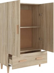 vidaXL vidaXL Szafka, dąb sonoma, 70x31x115 cm, materiał drewnopochodny 4