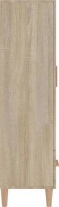vidaXL vidaXL Szafka, dąb sonoma, 70x31x115 cm, materiał drewnopochodny 5