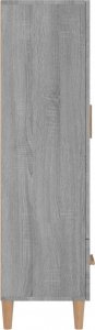 vidaXL vidaXL Szafka, szary dąb sonoma, 70x31x115 cm, materiał drewnopochodny 5