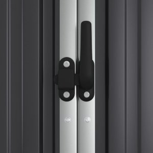 vidaXL vidaXL Szopa ogrodowa, antracytowa, 161x89x161 cm, stal galwanizowana 6