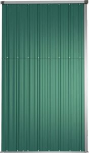 vidaXL vidaXL Szopa ogrodowa, zielona, 161x89x161 cm, stal galwanizowana 5