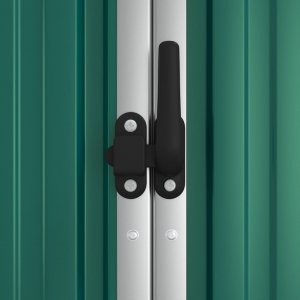 vidaXL vidaXL Szopa ogrodowa, zielona, 161x89x161 cm, stal galwanizowana 6