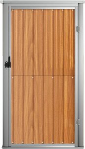 vidaXL vidaXL Szopa ogrodowa, brązowa, 88x89x161 cm, stal galwanizowana 3