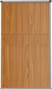 vidaXL vidaXL Szopa ogrodowa, brązowa, 161x89x161 cm, stal galwanizowana 5