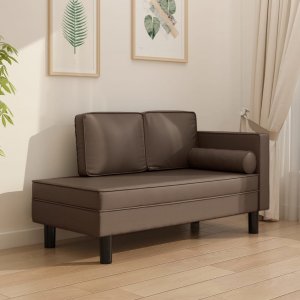 vidaXL vidaXL 2-osobowa sofa, brązowa, sztuczna skóra 1