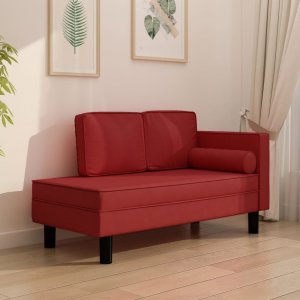 vidaXL vidaXL 2-osobowa sofa, kolor czerwonego wina, sztuczna skóra 1