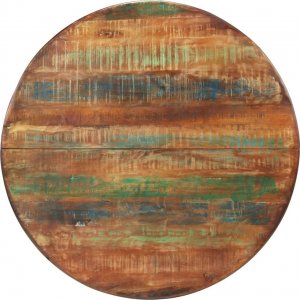 vidaXL vidaXL Stół do jadalni, 110x78 cm, lite drewno z odzysku i stal 2