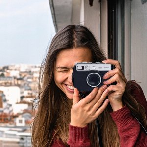 Pokrowiec LoveInstant Futerał Etui Pokrowiec Do Fujifilm Instax Mini Evo / Czarny 8