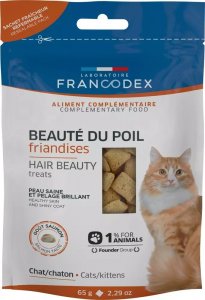 Francodex FRANCODEX Przysmak dla kota - piękna sierść 65 g 1