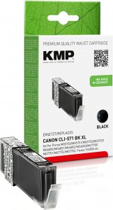 Tusz KMP Patrone Canon CLI-571 BK XL comp. ph.black pigm. C107BKX - 1568,0001 3