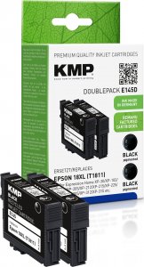 Tusz KMP Patrone Epson T1811 2er comp. black E145D - 1622,0021 1