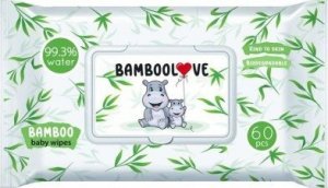 Cheeky Panda Chusteczki bambusowe nawilżane dla dzieci BambooLove 60 szt. 1