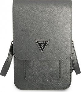 Guess Guess Torebka GUWBSATMGR szary/grey Saffiano Triangle 2
