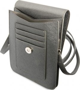 Guess Guess Torebka GUWBSATMGR szary/grey Saffiano Triangle 4